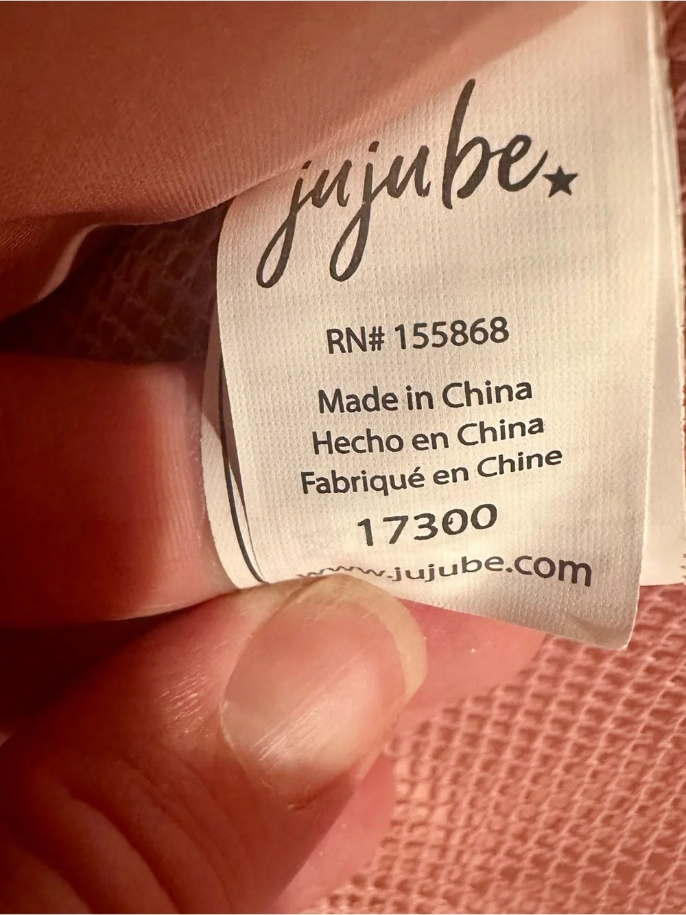 JUJUBE ‘BE RIGHT BACK’ DIAPER BAG BACKPACK PINK BLUSH CHROMATICS